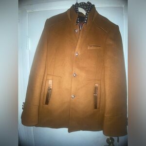 XEL Brand New mens sports coat Chestnut Brown Wool Sz XXL Run Smaller 42” Chest